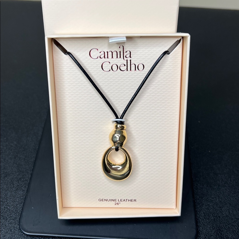 Camila Coelho | Genuine Leather Adjustable Necklace